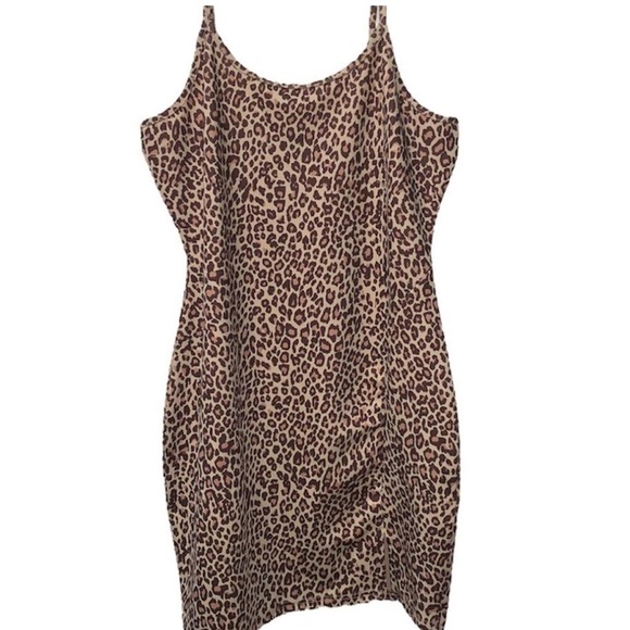 Mini Cami Leopard Print Dress - Picture 3 of 5